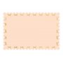 Tischdecke - Papier - Rosa mit goldenen Rosetten - 180 x 120 cm