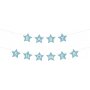 Girlande - Sterne - Babyparty - Hellblau