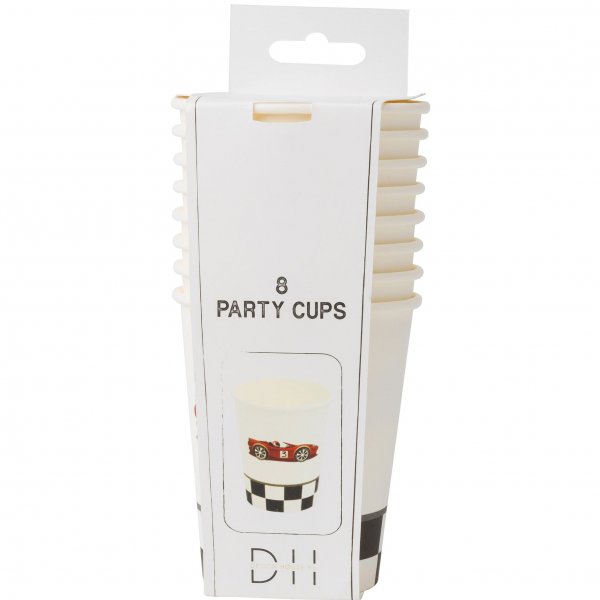 Pappbecher - Auto mit Silberfolie 8er-Pack (250 ml) Pappbecher - Auto mit Silberfolie 8er-Pack (250 ml)