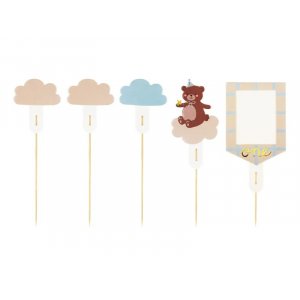 Kuchenpicker - Teddy - Eins - 5 Stück Kuchenpicker - Teddy - Eins - 5 Stück