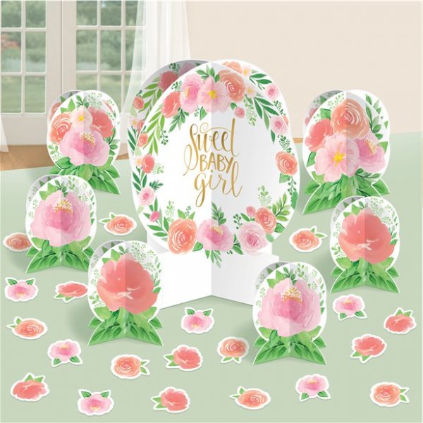 Tischdekorationsset - Floral Baby Tischdekorationsset - Floral Baby