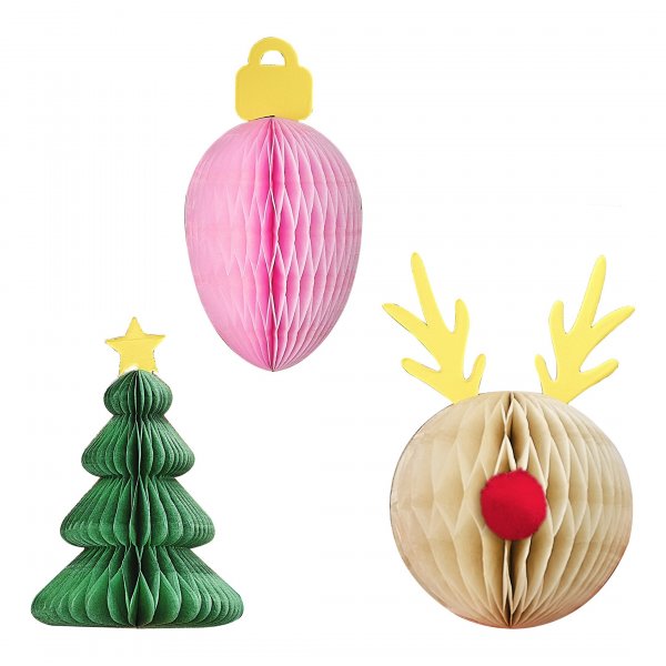 Geschenkaufsätze - Wabenmuster - 3er-Pack Geschenkaufsätze - Wabenmuster - 3er-Pack