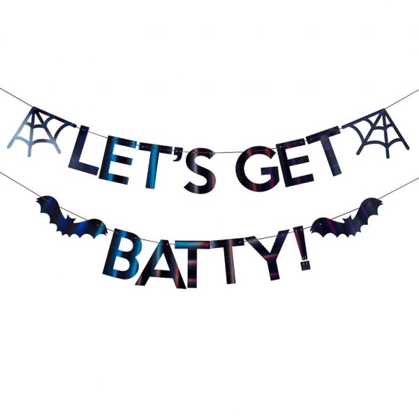 Girlande - Let's get Batty - Schwarz/Irisierend Girlande - Let's get Batty - Schwarz/Irisierend