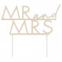Tortenaufsatz - Gold - Mr. & Mrs. - Acryl