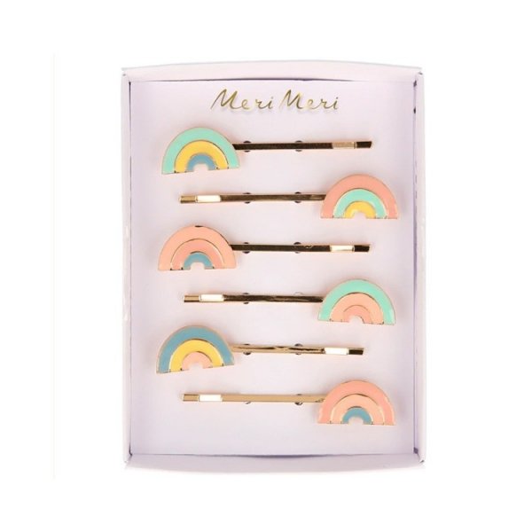 Regenbogen-Haarnadeln, 6 Stück - Meri Meri Regenbogen-Haarnadeln, 6 Stück - Meri Meri