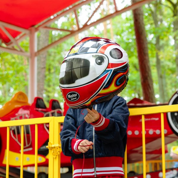 Folienballon - Racing - Helm - 51x53 cm Folienballon - Racing - Helm - 51x53 cm