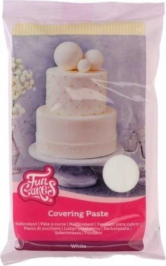 Abdeckpaste/Zuckerpaste - Weiß - Funcakes - 500 g Abdeckpaste/Zuckerpaste - Weiß - Funcakes - 500 g