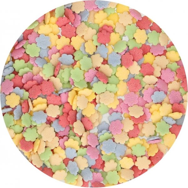 Streusel - Blumen Pastell - Gemischte Farben - Funcakes - 60 g Streusel - Blumen Pastell - Gemischte Farben - Funcakes - 60 g