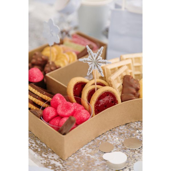 Kuchenpicker - Schneeflocken - Hellblau - 12er-Packung Kuchenpicker - Schneeflocken - Hellblau - 12er-Packung