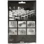 Papierpompons - dunkelblau - Durchm. 20+24+30 cm - 3 Stk