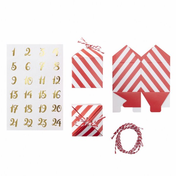 Adventskalender - Rot & Gold