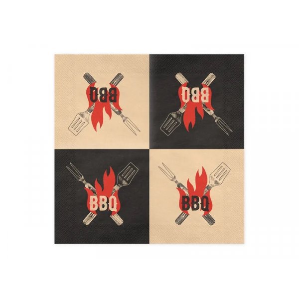 Servietten - Grillen - 33 x 33 cm - 20er-Packung Servietten - Grillen - 33 x 33 cm - 20er-Packung