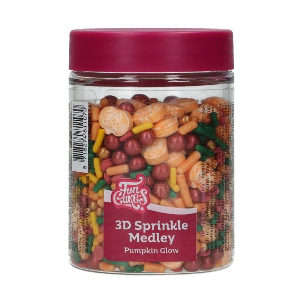 Streusel - 3D-Streusel-Mix Kürbis-Leuchten - 70 g Streusel - 3D-Streusel-Mix Kürbis-Leuchten - 70 g
