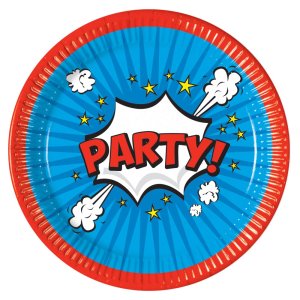Pappteller - Boom Party - 23 cm - 8er-Pack Pappteller - Boom Party - 23 cm - 8er-Pack