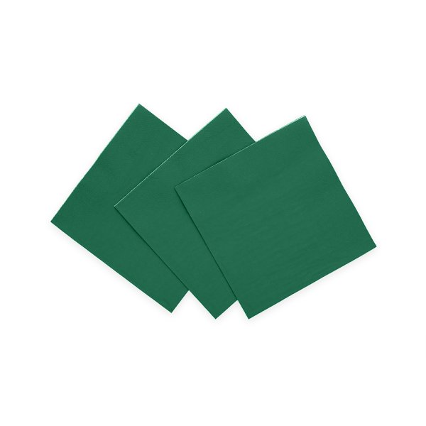 Kleine Servietten - Dunkelgrün - 24 x 24 cm - 20er-Packung Kleine Servietten - Dunkelgrün - 24 x 24 cm - 20er-Packung