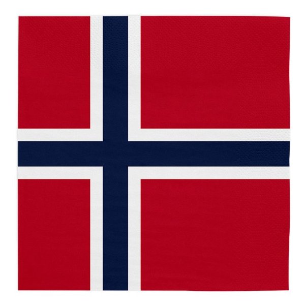 Servietten - Norwegen - 33 x 33 cm - 20er-Packung Servietten - Norwegen - 33 x 33 cm - 20er-Packung