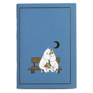 Notizbuch - Dunkelblau, Mumins und Schnorchelmädchen - A6 Notizbuch - Dunkelblau, Mumins und Schnorchelmädchen - A6