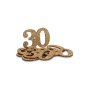 Tischdekoration zum 30-jährigen Jubiläum - Gold - 6er-Pack Tischdekoration zum 30-jährigen Jubiläum - Gold - 6er-Pack
