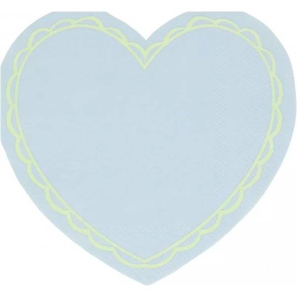 Servietten - Herzen - Pastellfarben