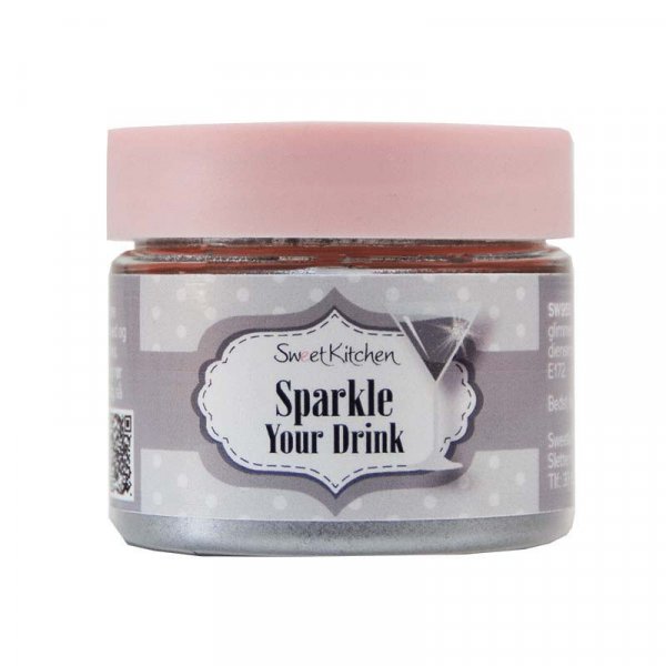 Getränkeglitzer - Verleihe deinem Getränk Glanz - Silber - SweetKitchen - 10 g Getränkeglitzer - Verleihe deinem Getränk Glanz - Silber - SweetKitchen - 10 g