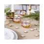 Kerzenhalter aus Glas - Ros�gold - 1 St�ck.