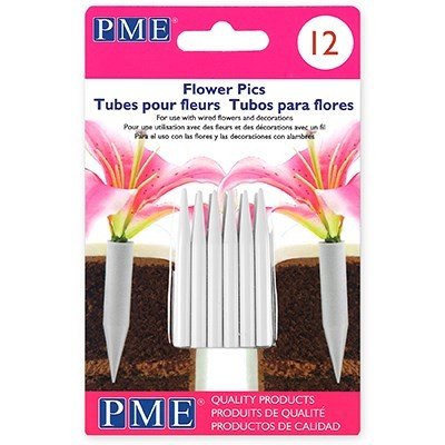 Tortenstecker für echte Blumen - Klein - 12er-Packung - PME Tortenstecker für echte Blumen - Klein - 12er-Packung - PME
