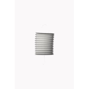Laterne - Papier - Silbermetallic - 16 cm Laterne - Papier - Silbermetallic - 16 cm
