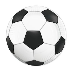 Pappteller - Fu�ball - 23 cm - 8 St�ck