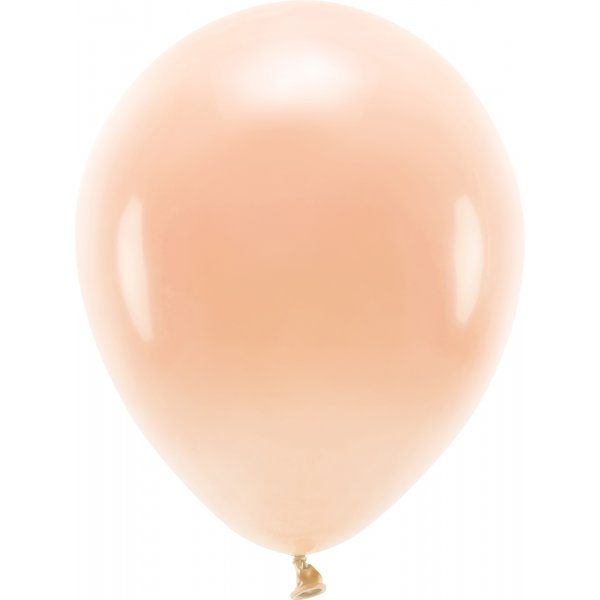 Einfarbige Luftballons - Eco 30 cm - Pfirsich - 10er-Pack