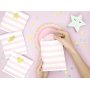 Dessertteller - Rosa - Goldrand - 6er-Pack
