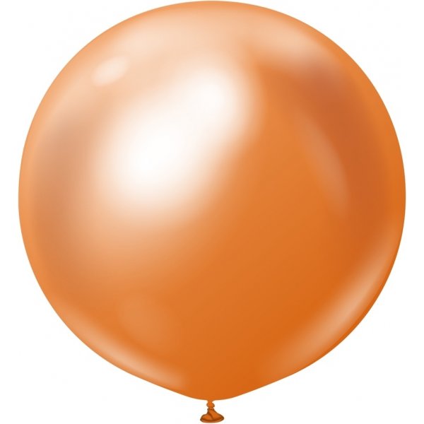 Luftballons schlicht - Premium 60 cm - Kupfer-Chrom