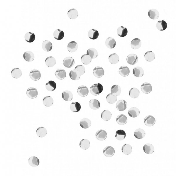 Konfetti - Kreise - Silbermetallic - 15 g