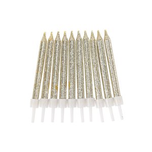 Kerze - Gold - 10er-Packung Kerze - Gold - 10er-Packung