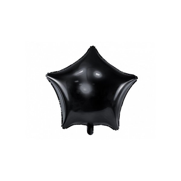 Schwarzer Folienballonstern