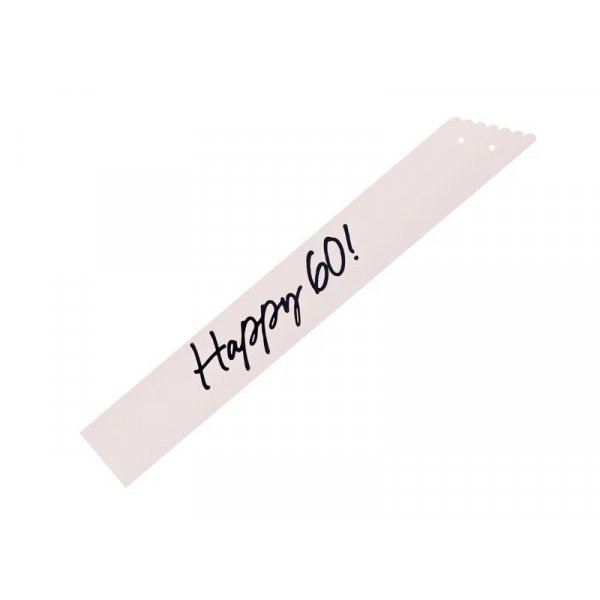 Schärpe - Alles Gute zum 60. - Schwarz/Weiß Schärpe - Alles Gute zum 60. - Schwarz/Weiß