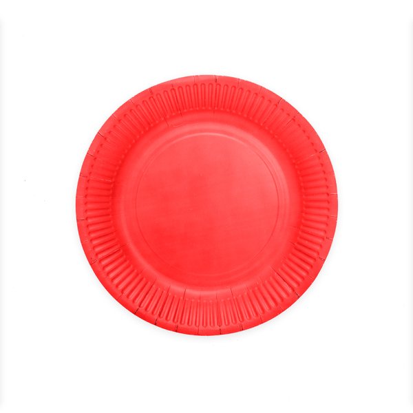 Pappteller - Rot - 23 cm - 8er-Packung Pappteller - Rot - 23 cm - 8er-Packung
