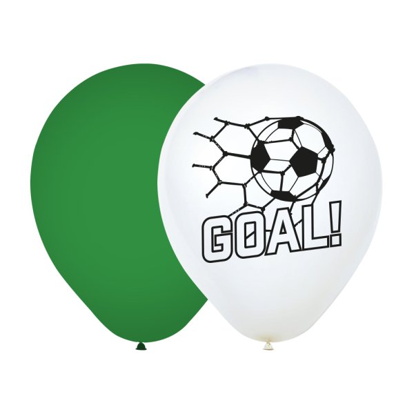 Fußball-Luftballons - Weiß/Grün - 30 cm - 8er-Pack Fußball-Luftballons - Weiß/Grün - 30 cm - 8er-Pack