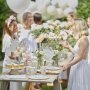 Bestickter Schleier - Blumenmuster