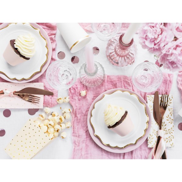 Dessertteller - Weiß mit Goldrand - 6er-Pack Dessertteller - Weiß mit Goldrand - 6er-Pack