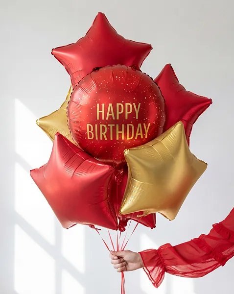 Folienballon - Alles Gute zum Geburtstag - Dunkelrot Folienballon - Alles Gute zum Geburtstag - Dunkelrot