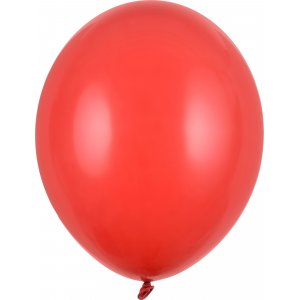 Mini-Luftballons Pastell - Premium 12 cm - Leuchtendes Rot - 10er-Pack