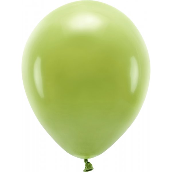 Einfarbige Luftballons - Eco 30 cm - Olivgrn - 10er-Pack