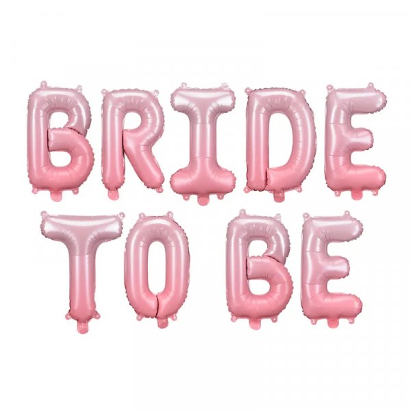 Buchstabenballons - Bride to be - Pink/Ombre