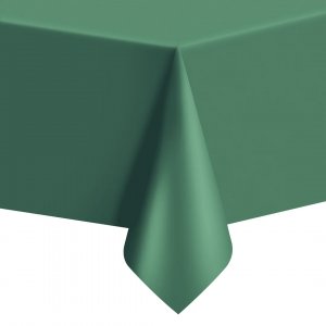 Tischdecke - Kunststoff - Dunkelgrün - ca. 1,4 x 2,7m Tischdecke - Kunststoff - Dunkelgrün - ca. 1,4 x 2,7m
