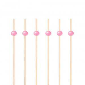Snack- und Getr�nkesticks - Rosa - 12 cm - 25 St�ck