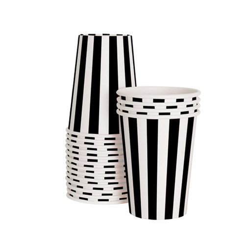 Pappbecher - Black Tie - 12er-Pack Pappbecher - Black Tie - 12er-Pack