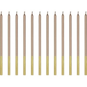 Geburtstagskerzen - Roségold - 14 cm - 12er-Pack Geburtstagskerzen - Roségold - 14 cm - 12er-Pack