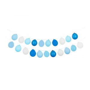 Ballongirlande - Blau - 20 Ballons - 25 m Ballongirlande - Blau - 20 Ballons - 25 m