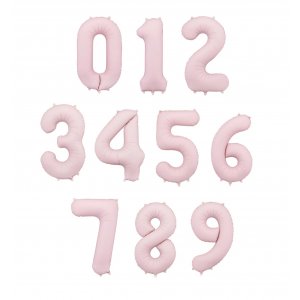 Zahlenballon - Hellrosa Pastell - 86 cm Zahlenballon - Hellrosa Pastell - 86 cm