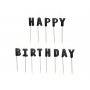 Geburtstagskerze - Alles Gute zum Geburtstag - Schwarz Geburtstagskerze - Alles Gute zum Geburtstag - Schwarz